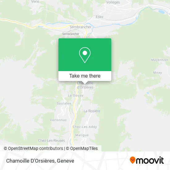 Chamoille D'Orsières map
