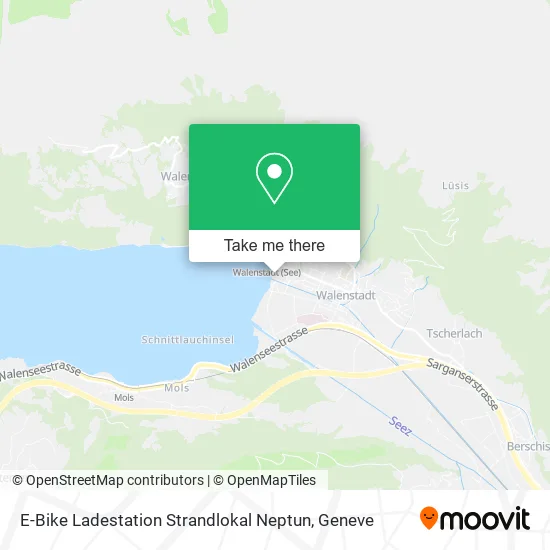 E-Bike Ladestation Strandlokal Neptun map