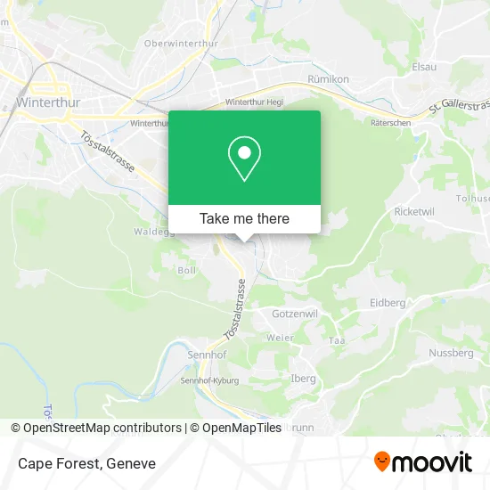 Cape Forest map
