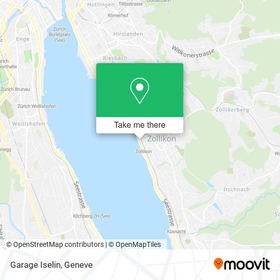 Garage Iselin map