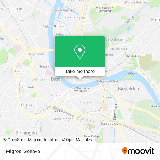 Migros map