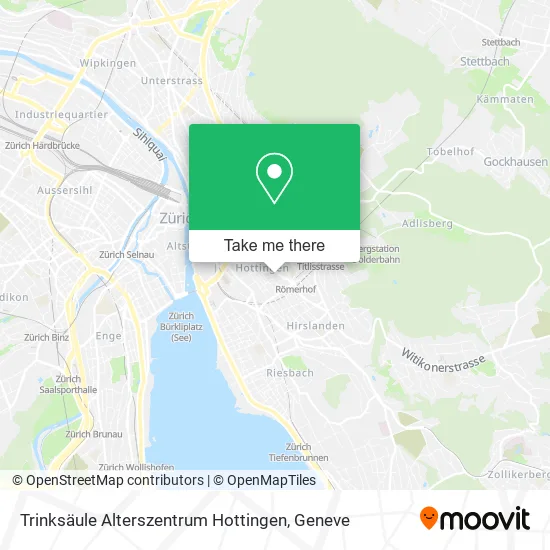 Trinksäule Alterszentrum Hottingen map