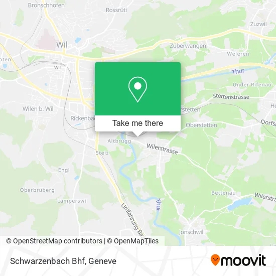 Schwarzenbach Bhf map