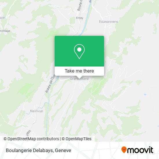 Boulangerie Delabays map