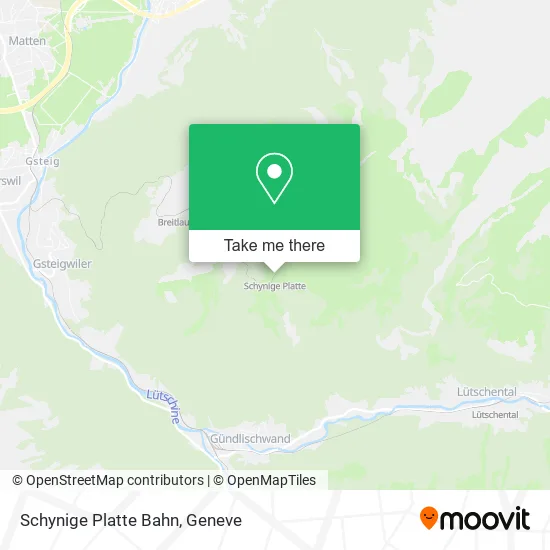 Schynige Platte Bahn map