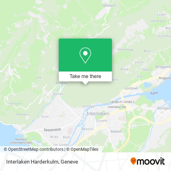 Interlaken Harderkulm map