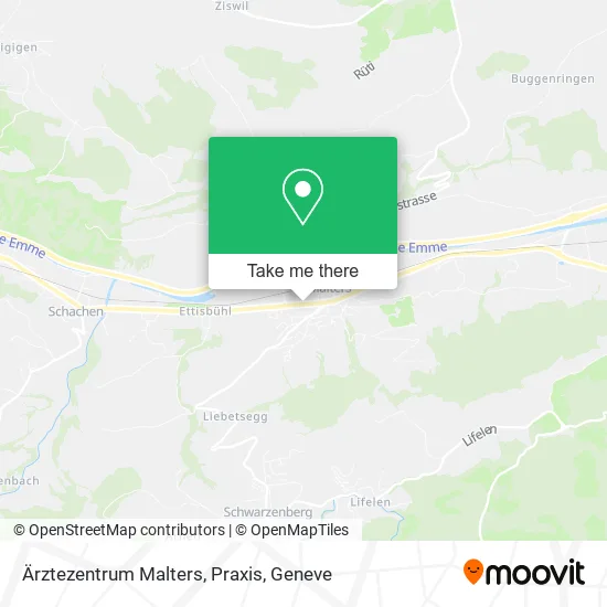 Ärztezentrum Malters, Praxis map