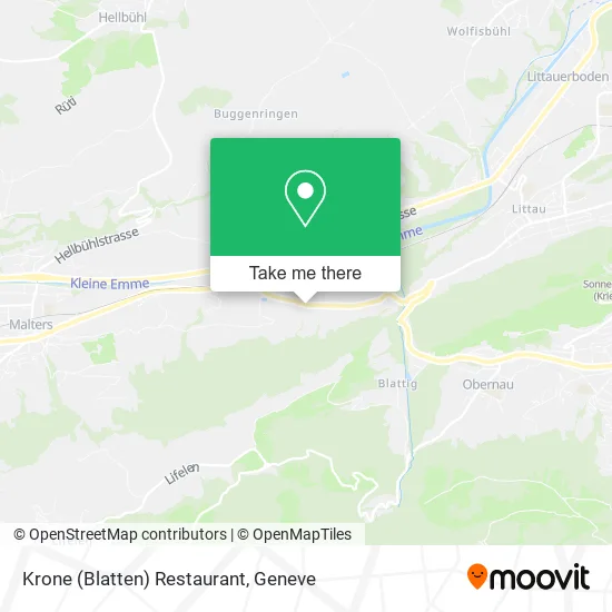 Krone (Blatten) Restaurant map