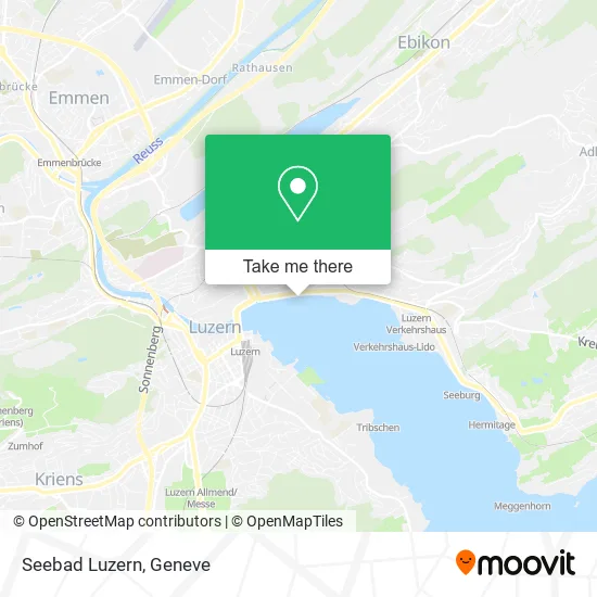 Seebad Luzern map