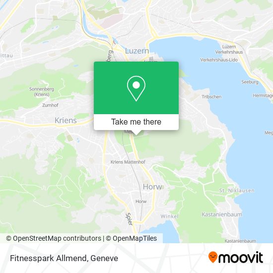 Fitnesspark Allmend map