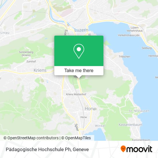 Pädagogische Hochschule Ph map