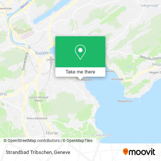 Strandbad Tribschen map