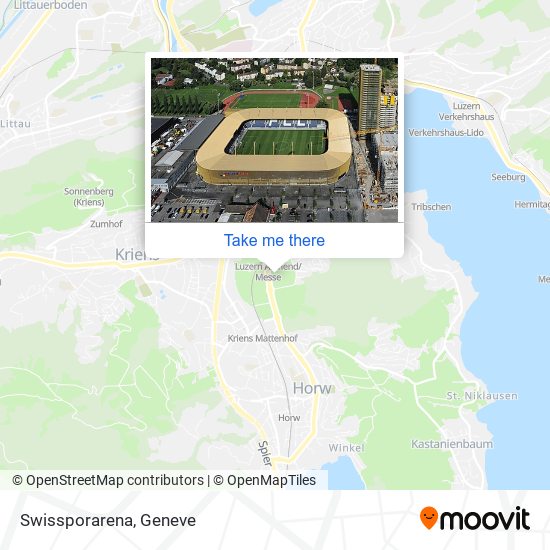 Swissporarena map