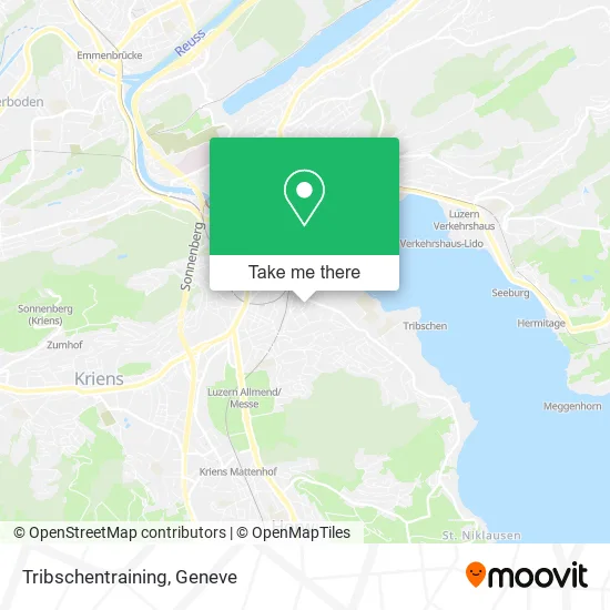 Tribschentraining map
