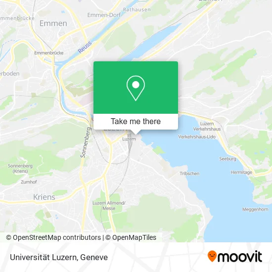 Universität Luzern map