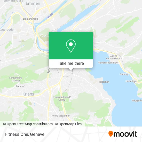 Fitness One map