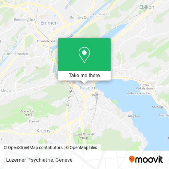 Luzerner Psychiatrie map