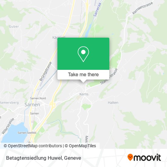 Betagtensiedlung Huwel map