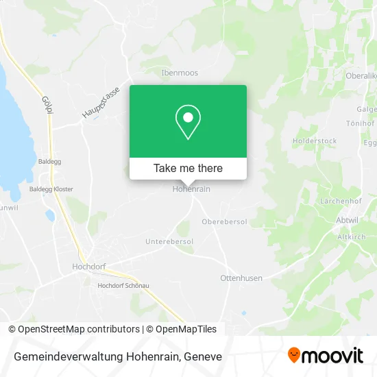 Gemeindeverwaltung Hohenrain map