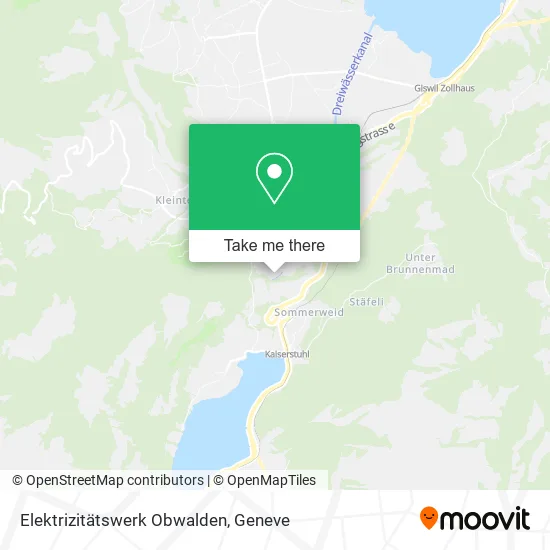 Elektrizitätswerk Obwalden map