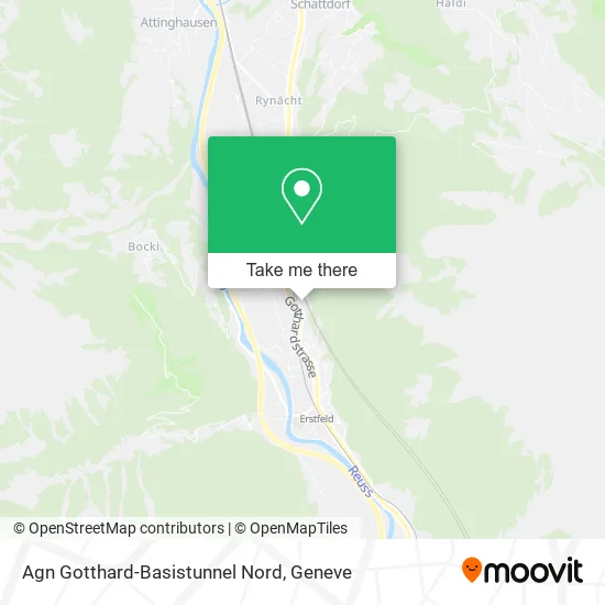 Agn Gotthard-Basistunnel Nord map