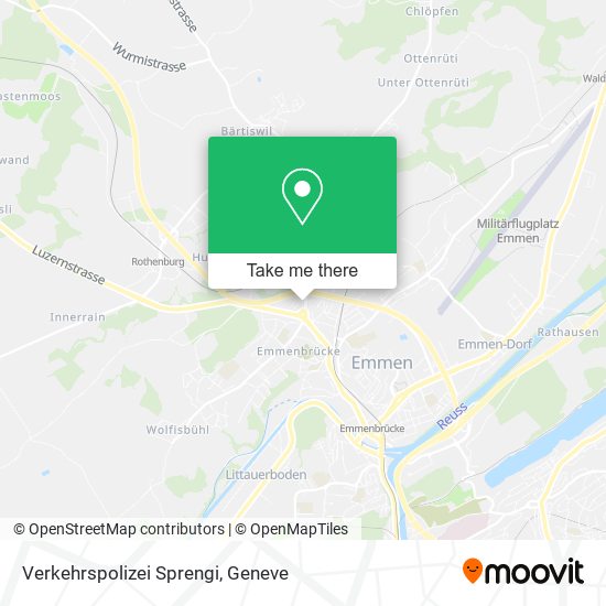 Verkehrspolizei Sprengi map