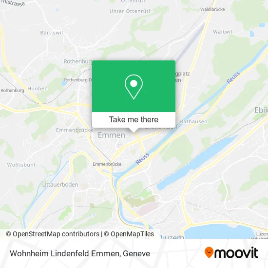 Wohnheim Lindenfeld Emmen map