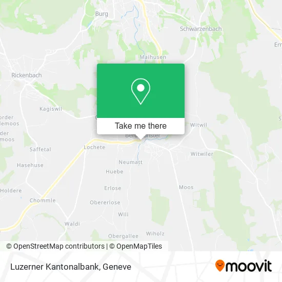 Luzerner Kantonalbank map