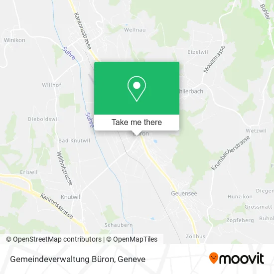 Gemeindeverwaltung Büron map