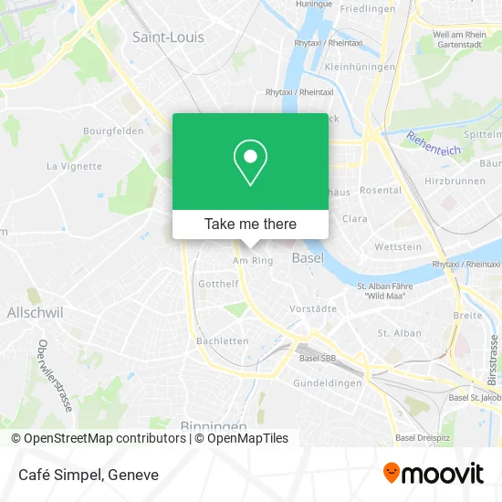Café Simpel map
