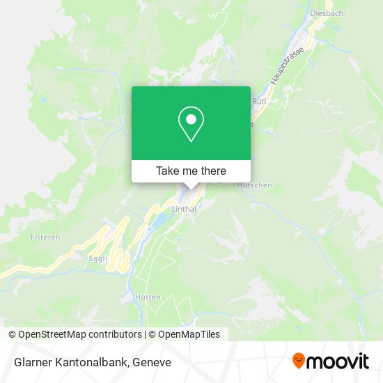 Glarner Kantonalbank map