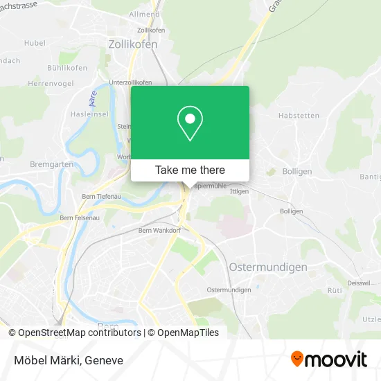 Möbel Märki map