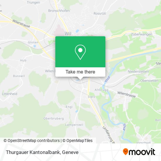 Thurgauer Kantonalbank map