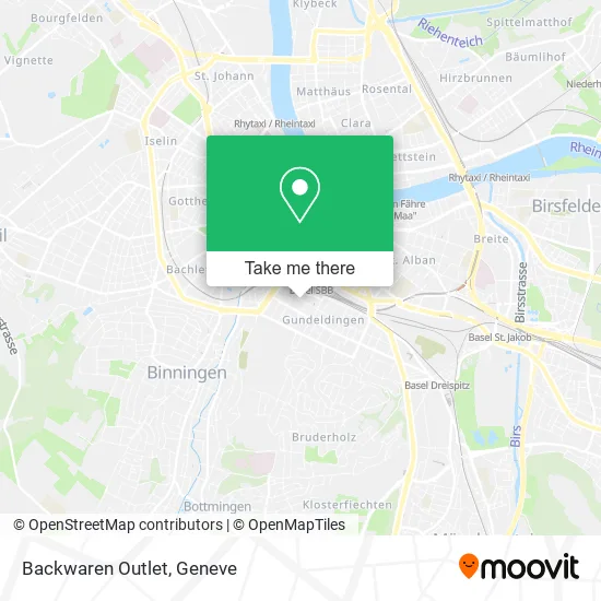 Backwaren Outlet map