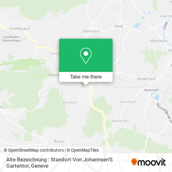 Alte Bezeichnung : Standort Von Johannsen‘S Gartentor map