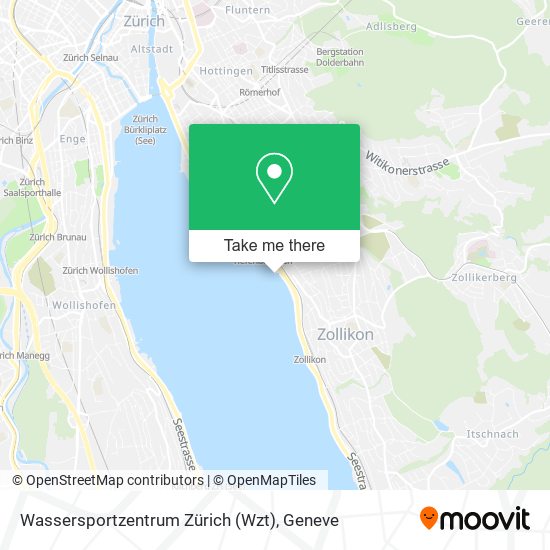Wassersportzentrum Zürich (Wzt) map