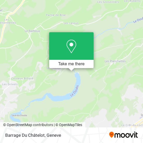 Barrage Du Châtelot map