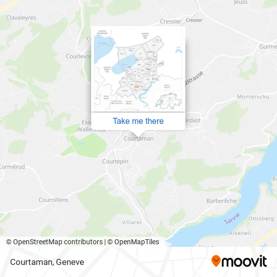 Courtaman map