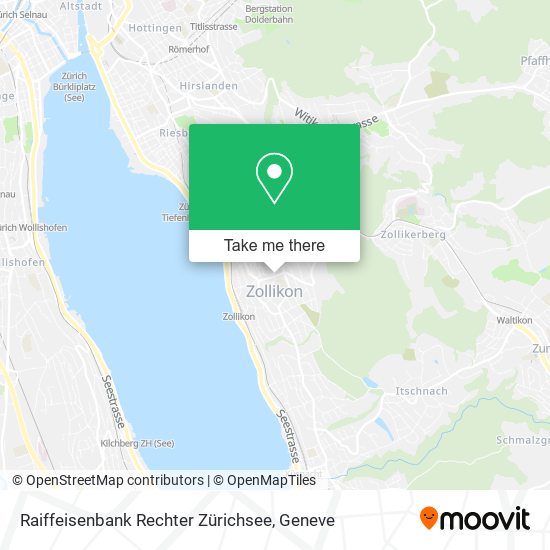 Raiffeisenbank Rechter Zürichsee map