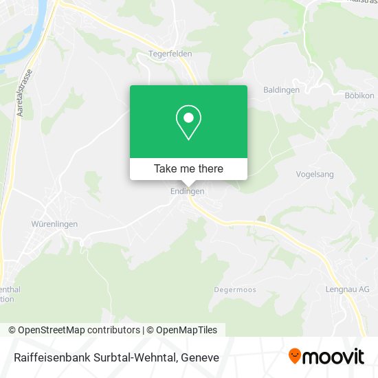 Raiffeisenbank Surbtal-Wehntal map