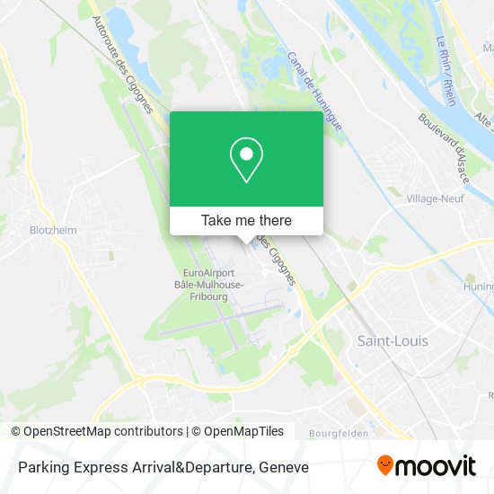 Parking Express Arrival&Departure map