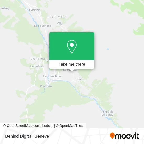 Behind Digital map