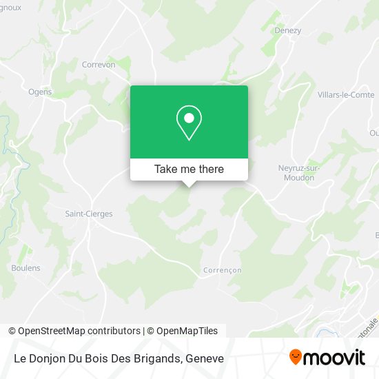 Le Donjon Du Bois Des Brigands map