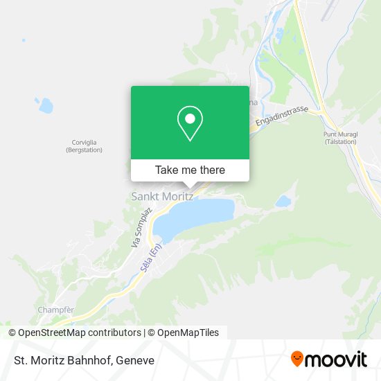 St. Moritz Bahnhof map