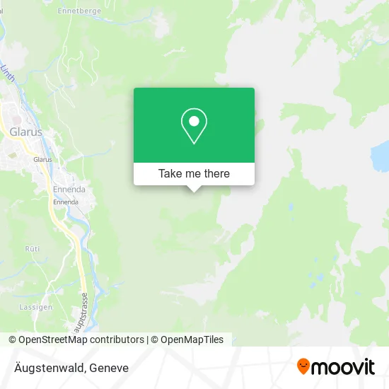 Äugstenwald map