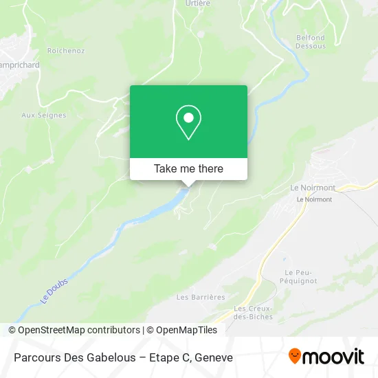 Parcours Des Gabelous – Etape C map