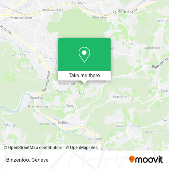 Binzenloo map