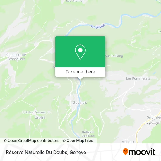 Réserve Naturelle Du Doubs map