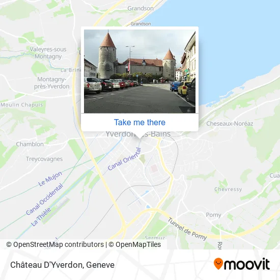 Château D'Yverdon map