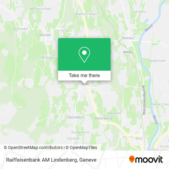 Raiffeisenbank AM Lindenberg map